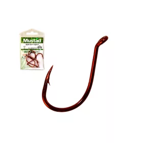 Mustad Beak Big Red 2 Hameçon à œillet, barbelé 12db