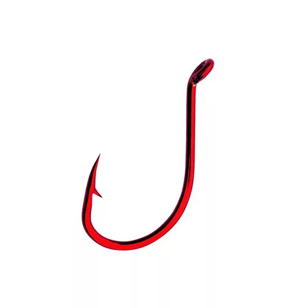 Mustad Beak Big Red 2X 6/0 Hameçon barbelé à œillet 6 pièces