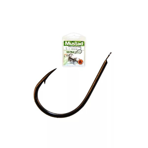Mustad Chinu Allround Hook 3 Lapkás, Szakállas Horog 12db