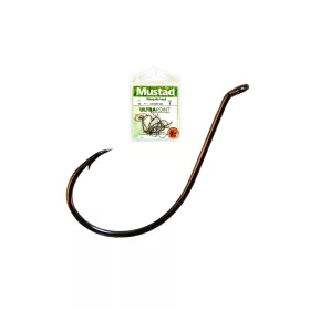 Mustad Ultra NP Mosquito 1/0 Dropshot Horog 12db