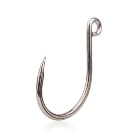   Mustad Kaiju In-Line Titan Steel 9/0 Hameçon simple à œillet, barbelé pour poissons prédateurs 10pcs