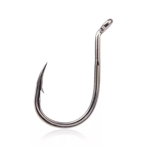 Mustad Notorious Titan Steel 2/0 Hameçon à œillet, barbelé 7 pièces