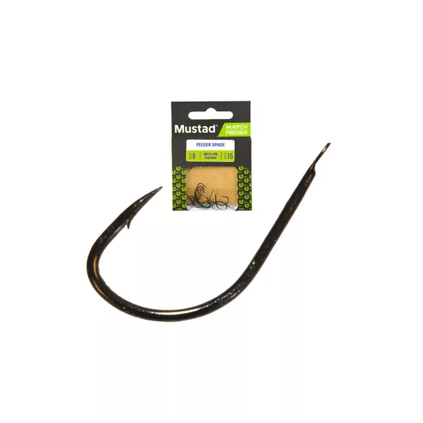 Mustad Match Feeder Feeder Spade 16 Lapkás, Szakállas Horog 15db