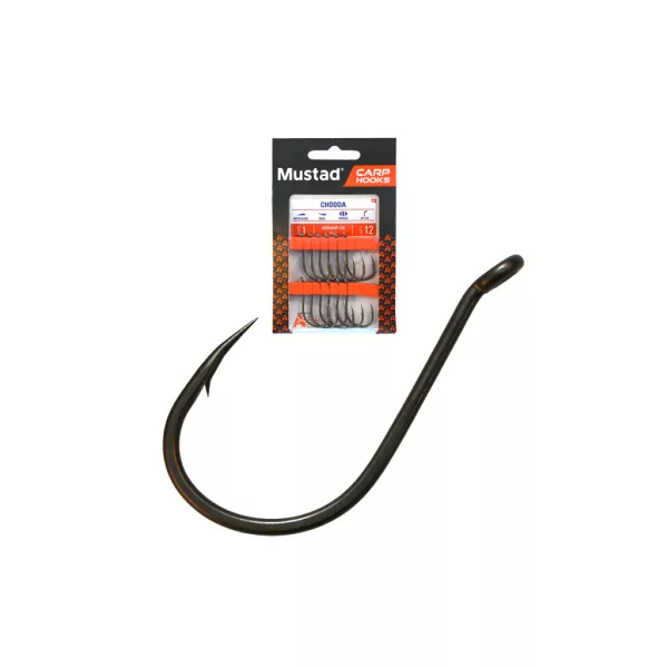 Mustad Carp Chodda 6 Füles, Szakállas Bojlis Horog 12db