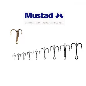 Mustad Hameçons Triples 4 10db