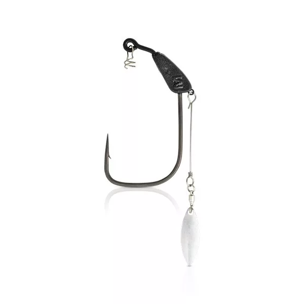 Mustad Infiltrator Blade Weight 5/0 7gr Hameçon Offset Lesté 2 pièces
