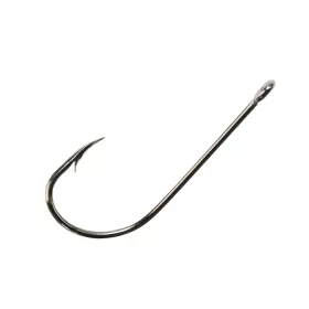   __Mustad__ Long Shank Beak Nickel 4/0 Hameçon à œillet, avec ardillon 25 pièces