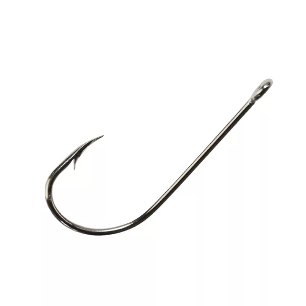 Mustad Long Shank Beak Nickel 3/0 Hameçon à œillet, Barbelé 25pcs