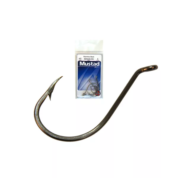 Mustad Beak Stainless Steel 5/0 Füles, Szakállas Süllőző Horog 5db