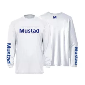   Mustad Light Grey Brand Longsleeve UV XL T-shirt à Manches Longues