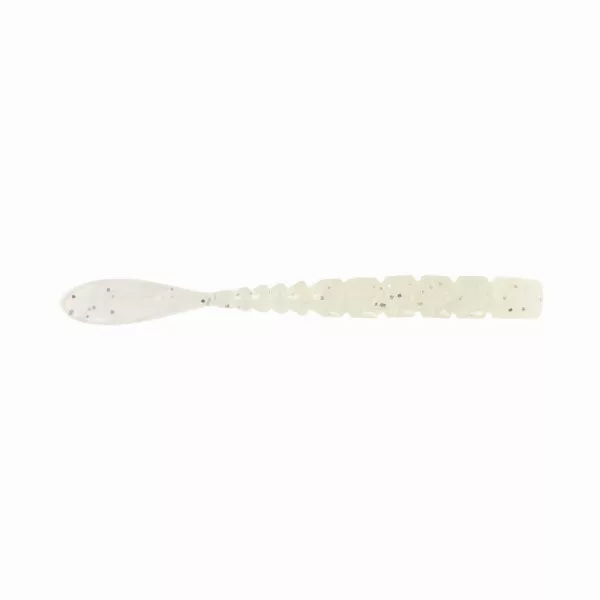 Mustad Aji Fish Tail 5,08cm Clair Lumineux Argent Paillettes Leurre Plastique 12 pièces