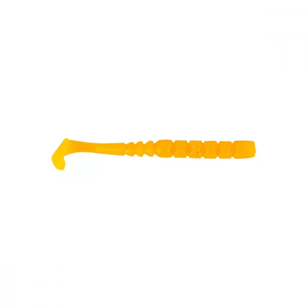 Mustad Aji Paddle Tail 5,08cm Lumineux Orange Leurre en plastique 12 pièces