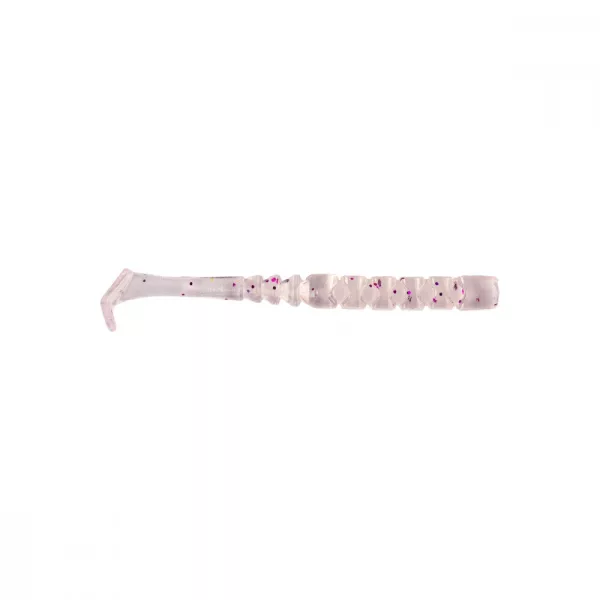 Mustad Aji Paddle Tail 5,08cm Clair Violet Pailleté Leurre en plastique 12 pièces