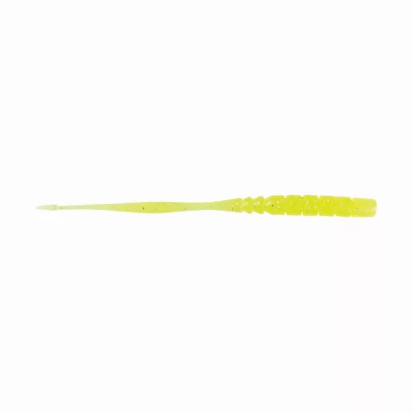 Mustad Aji Straight Tail 7,62cm Chartreuse Clair Leurre en plastique 12 pièces