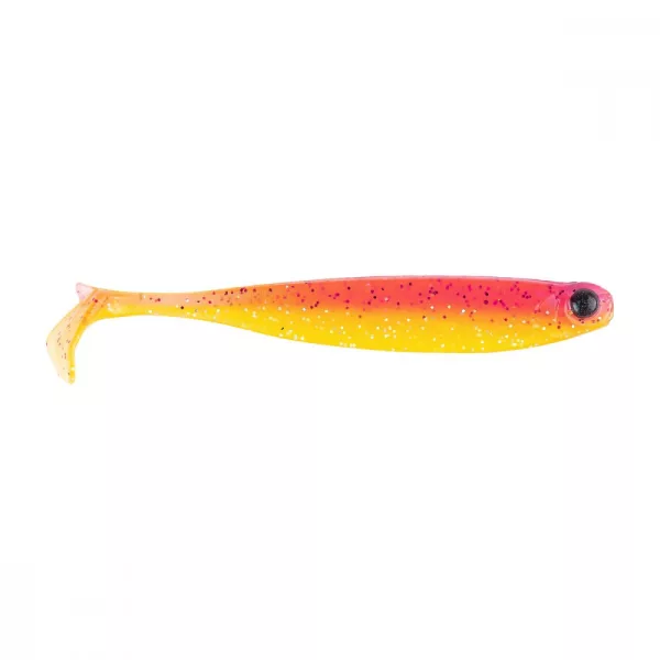Mustad Mezashi Z-Tail Minnow 8,89cm Rose vif Leurre en plastique 6 pièces
