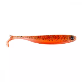   Mustad Mezashi Z-Tail Minnow 8,89cm Rouge transparent Leurre en plastique 6 pièces