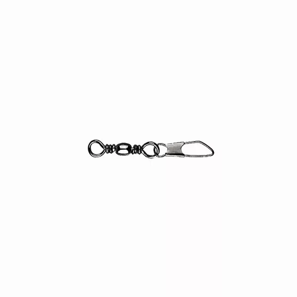 Mustad Émerillon baril avec agrafe de sécurité 1×A5 10db Forgó Snap Kapoccsal