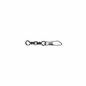   Mustad Émerillon baril avec agrafe de sécurité 2/0×A6 6db Forgó Snap Kapoccsal