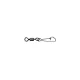 Mustad Rolling Swivel Round Eye With Hook Snap 8 Black Nickel Forgókapocs 10db