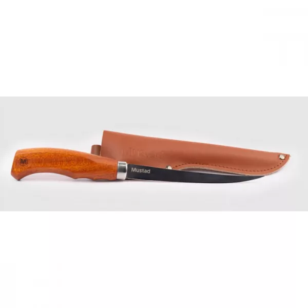 Mustad 15,24cm Couteau à Filet avec Manche en Bois