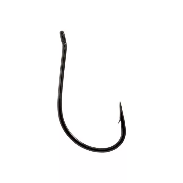 Maver Hameçon Katana 1215 noir nickelé, à œillet et ardillon, taille 10, pour bouillette