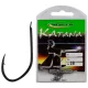 Mave Katana Black Nickelled Flatted 14 Hameçons Carp Boilie Barbés, 20 pièces