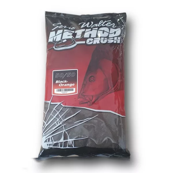 Serie Walter SW Method Crush 50/50 Black-Orange Amorce Farine de Poisson 1kg