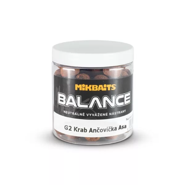 MIKBAITS GANGSTER - Bouillette BALANCE - Sardine et crabe et Asa 24mm 250 ml