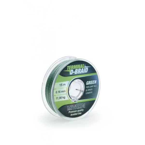 Mivardi Terminal D-Braid Bas de ligne tressé 0,16mm 15m