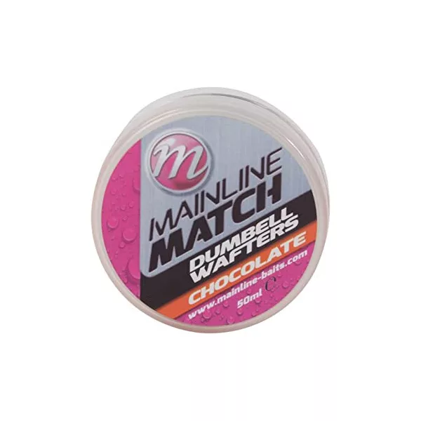 Mainline Match Dumbell Wafters 6mm - Orange - Chocolat - appât wafter