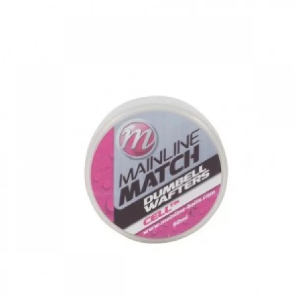 Mainline Match Dumbell Wafters 6mm - Blanc - CellTM - appât wafter
