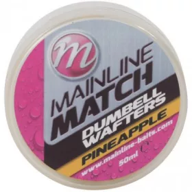   Mainline Match Dumbell Wafters 10 mm - Jaune - Ananas - appât wafters