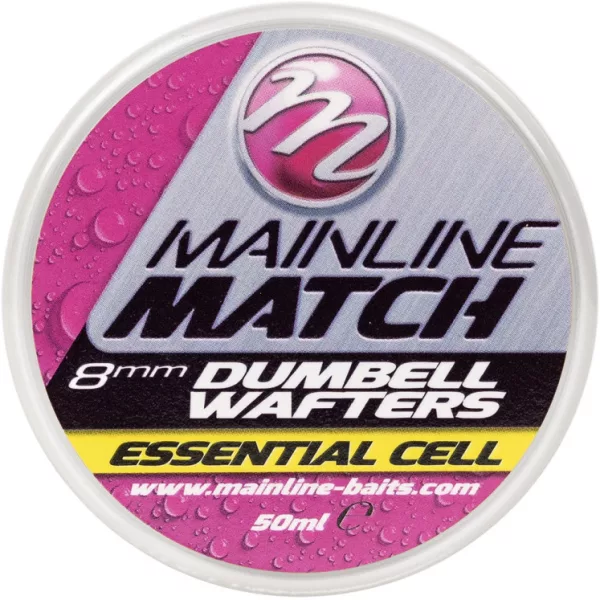 Mainline Match Dumbell Wafters Yellow Essential Cell Appât 8 mm 50ml
