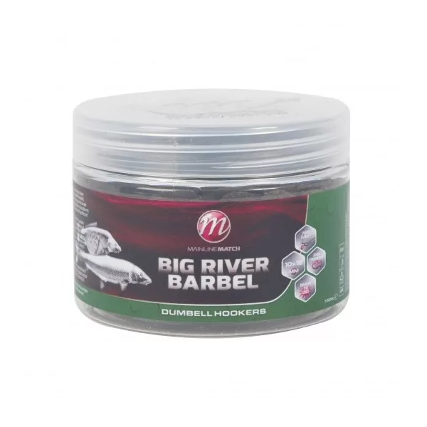Mainline Big River Barbel Dumbell Hookbaits Appâts 12x15mm
