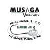 Musaga Hannibal 2 5gr Jig Fej 5db