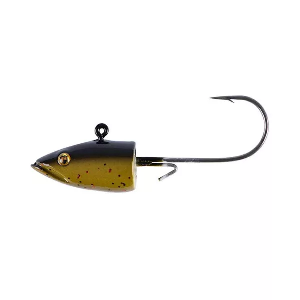 Fox Rage Eel Head Green Pumpkin 2/0 Tête de Jig 14gr 4pcs
