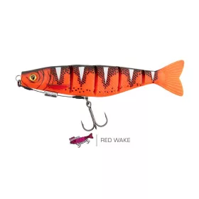   Fox Rage Pro Shad Jointed Loaded 18cm UV Red Wake Leurre Souple