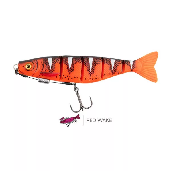 Fox Rage Pro Shad Jointed Loaded 18cm UV Red Wake Leurre Souple