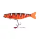 Fox Rage Pro Shad Jointed Loaded 18cm UV Red Wake Leurre Souple