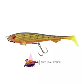   Fox Rage Super Slick Shad 18cm Loaded UV Natural Perch leurre souple