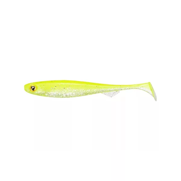 Fox Rage Slick Shad Ultra UV 9cm Chartreuse Leurre Souple en Caoutchouc