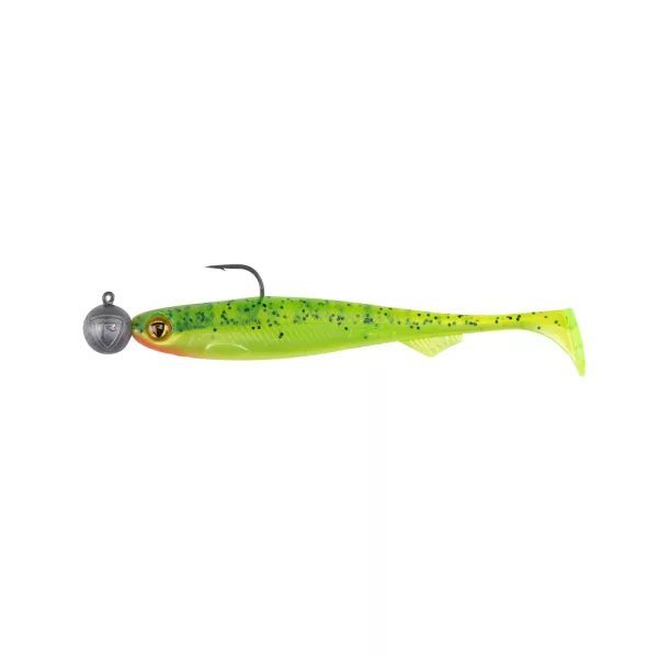 Fox Rage Bulk Loaded Slick Shads UV Lemon Tiger 9cm 2/0 10gr Leurre en plastique