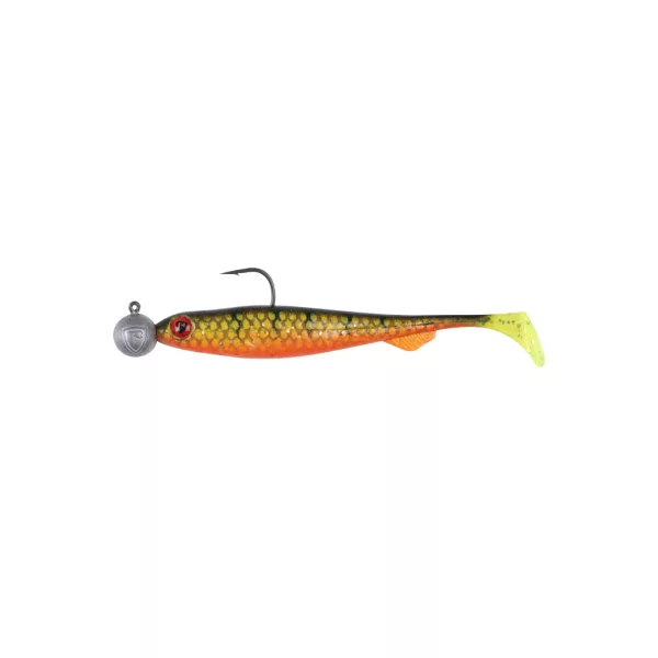 Fox Rage Bulk Loaded Slick Shads UV Natural Perch 11cm 3/0 12gr Leurre souple