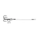 Montage Stinger Fox Rage Strike Point Grand Leurre 10cm 65lb Taille 1/0 2pcs