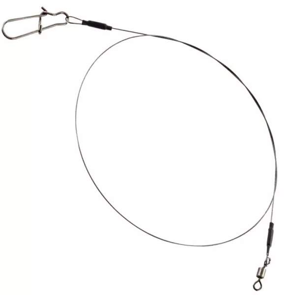 Fox Rage Rage Strike Point Jerk Leader Single Strand Titanium Bas de ligne pour carnassiers 2 pièces 1,0mm 40cm