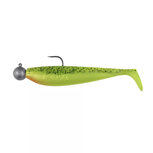 Fox Rage Bulk Loaded Zander Pro Shads UV Lemon Tiger 7,5cm 1/0 5gr Leurre souple