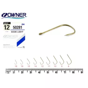   Owner Sode Light 50281 10 Hameçon pour brème à palette, ardillon 14 pièces