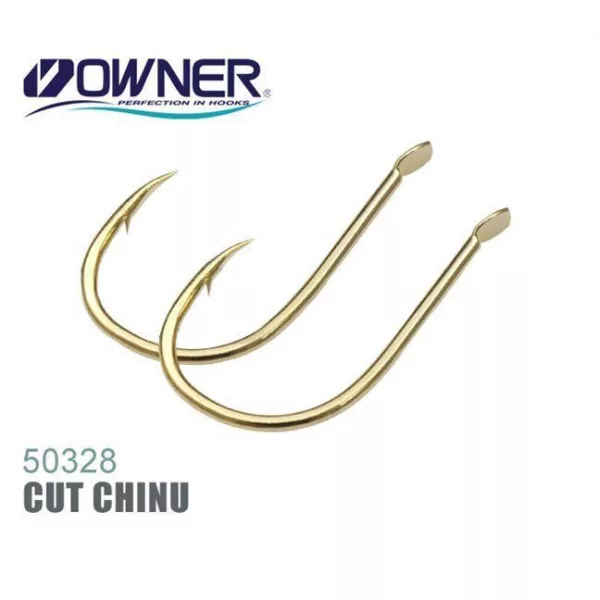 Owner Cut Chinu 50328 2 Hameçon pour carpe à palette, barbelé 12 pces