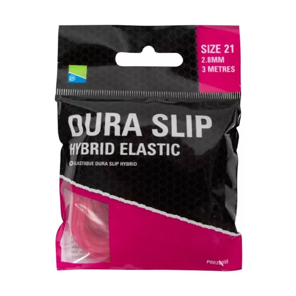 Preston Dura Slip Hybrid Elastic 21 Pink 2,8mm Élastique Hybride pour Canne à Coup 3m