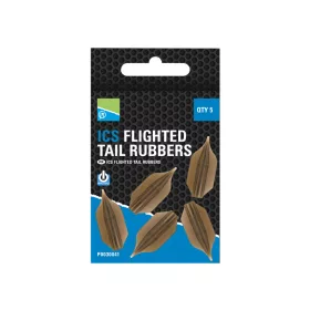   Preston ICS Flighted Tail Rubbers 30mm Manchon en caoutchouc à ailettes 5pcs